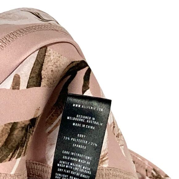 Anthropologie All Fenix Leggings Sz M Pink High Rise Active Sporty Yoga Pull On - Picture 14 of 14